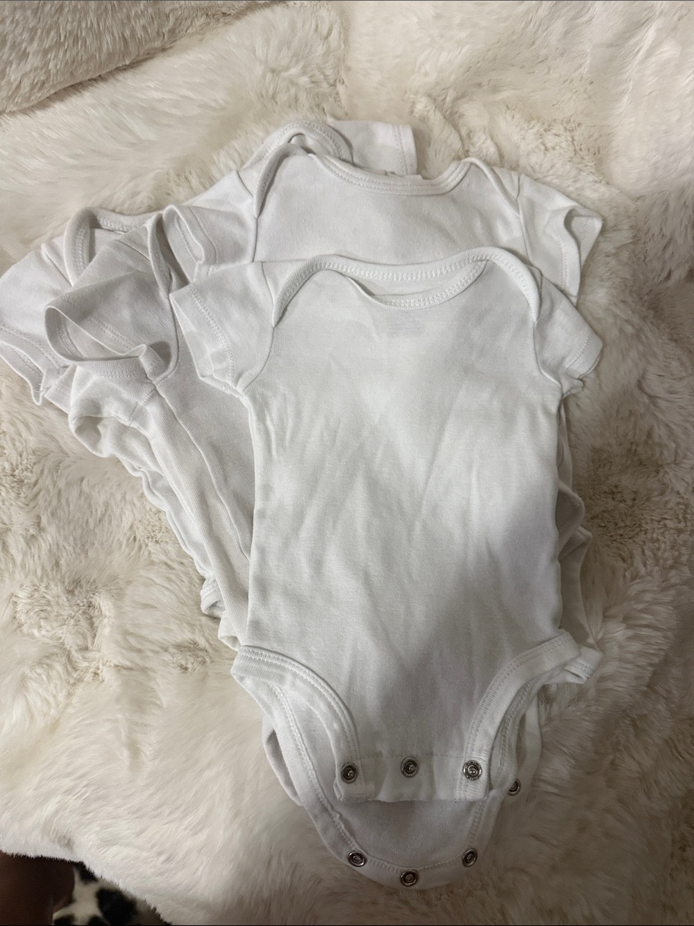 Classic White Baby One-Piece Bodysuit (6 Pack)